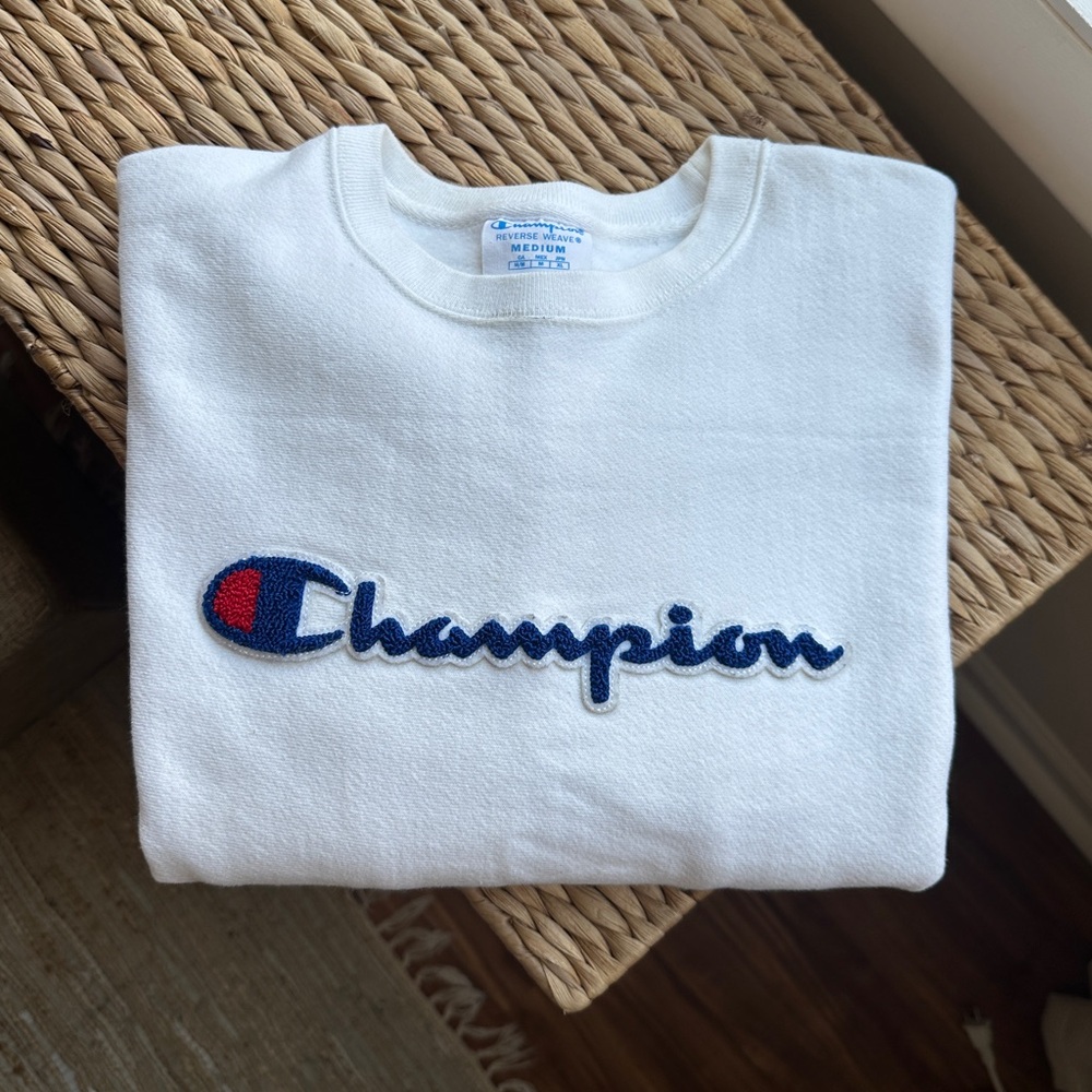 Champion White Crewneck